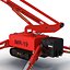 Telescopic Boom Lift Red 3 3D Model