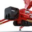 Telescopic Boom Lift Red 3 3D Model