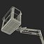 Telescopic Boom Lift Red 3 3D Model