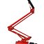 Telescopic Boom Lift Red 3 3D Model