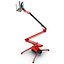 Telescopic Boom Lift Red 3 3D Model