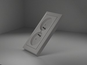 3D model electrical outlet