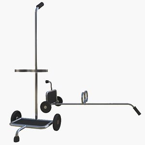 3d model oxygen cart