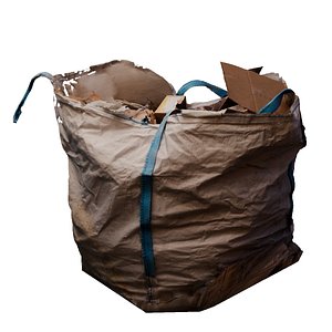 Construction BigBag Debris Rubble Photogrammetry 8K 4 LODs 3D model