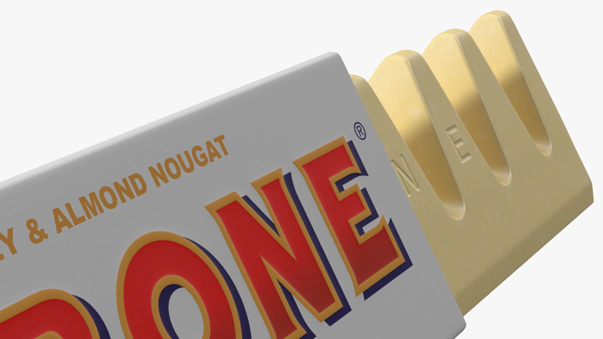 3D Opened Toblerone White Chocolate Bar Model - TurboSquid 1769327