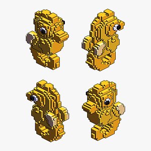 3D model Voxel Seahorse