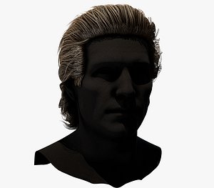 Real-time Male Hair Style 1 - Long Hair 3D model