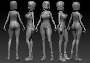 Chica Free 3D Model in Anatomy 3DExport
