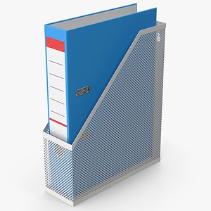 Blue Document Storage Binder in File Holder model
