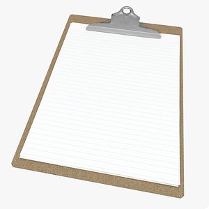 clipboard modeled 3d max