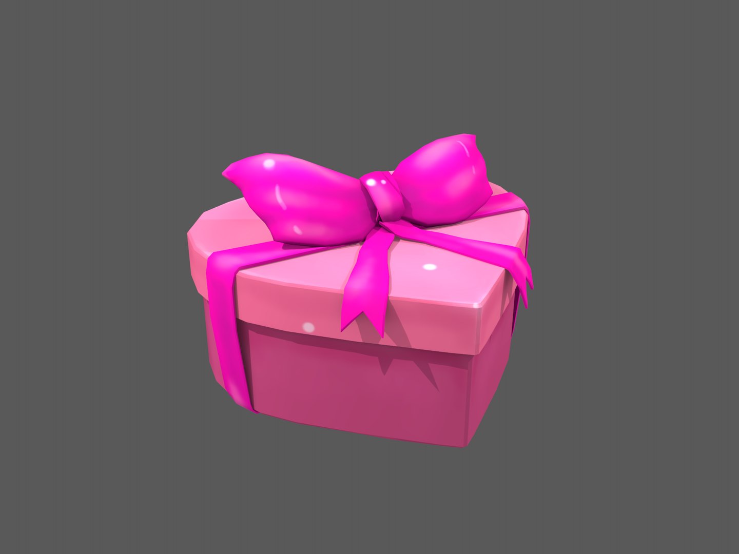 3D heart gift box - TurboSquid 1510457