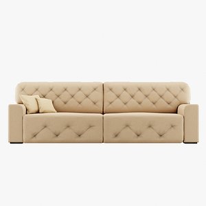 Realistic sofa with multiple colors game ready model Low-poly 3D model