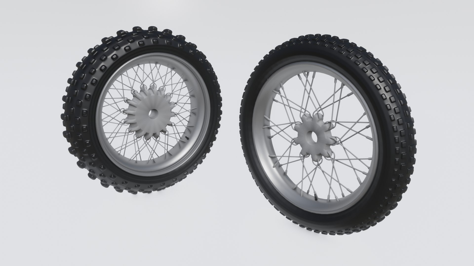 OffRoad Motorcycle Wheels 3D Model TurboSquid 1941103