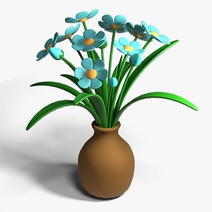 3D Cartoon Flower Pot 2