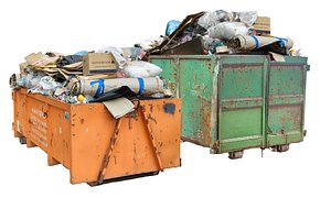 3D Container Garbage Pack model