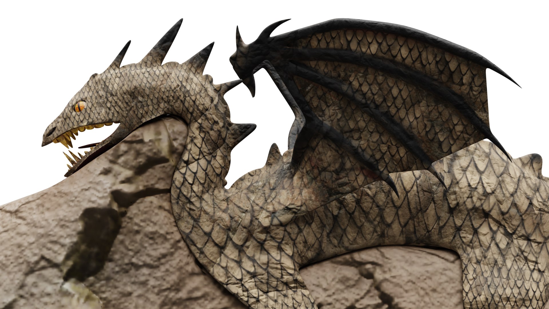 Dragon Mountain 3D Model Model - TurboSquid 2312909