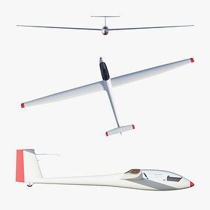 3D Rolladen-Schneider LS4 Glider model