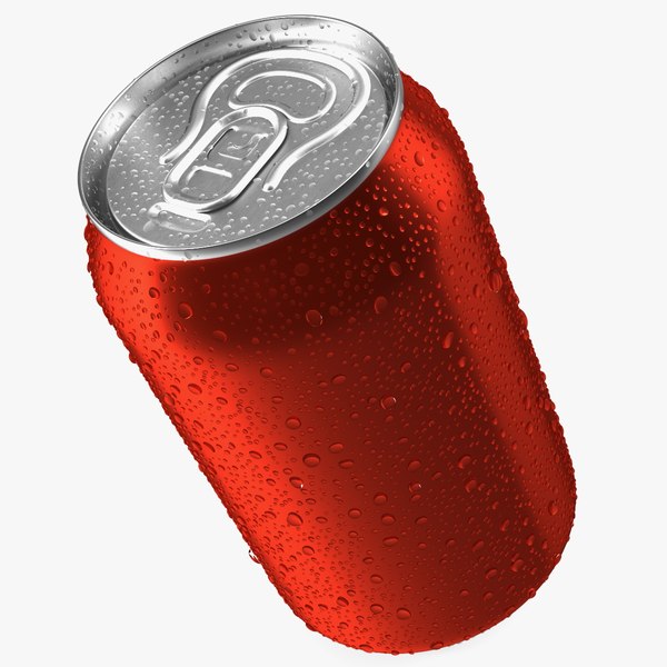 물방울이 있는 탄산음료 캔 레드 330ml 3D 모델 - TurboSquid 2140981