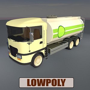 oil truck 3d obj
