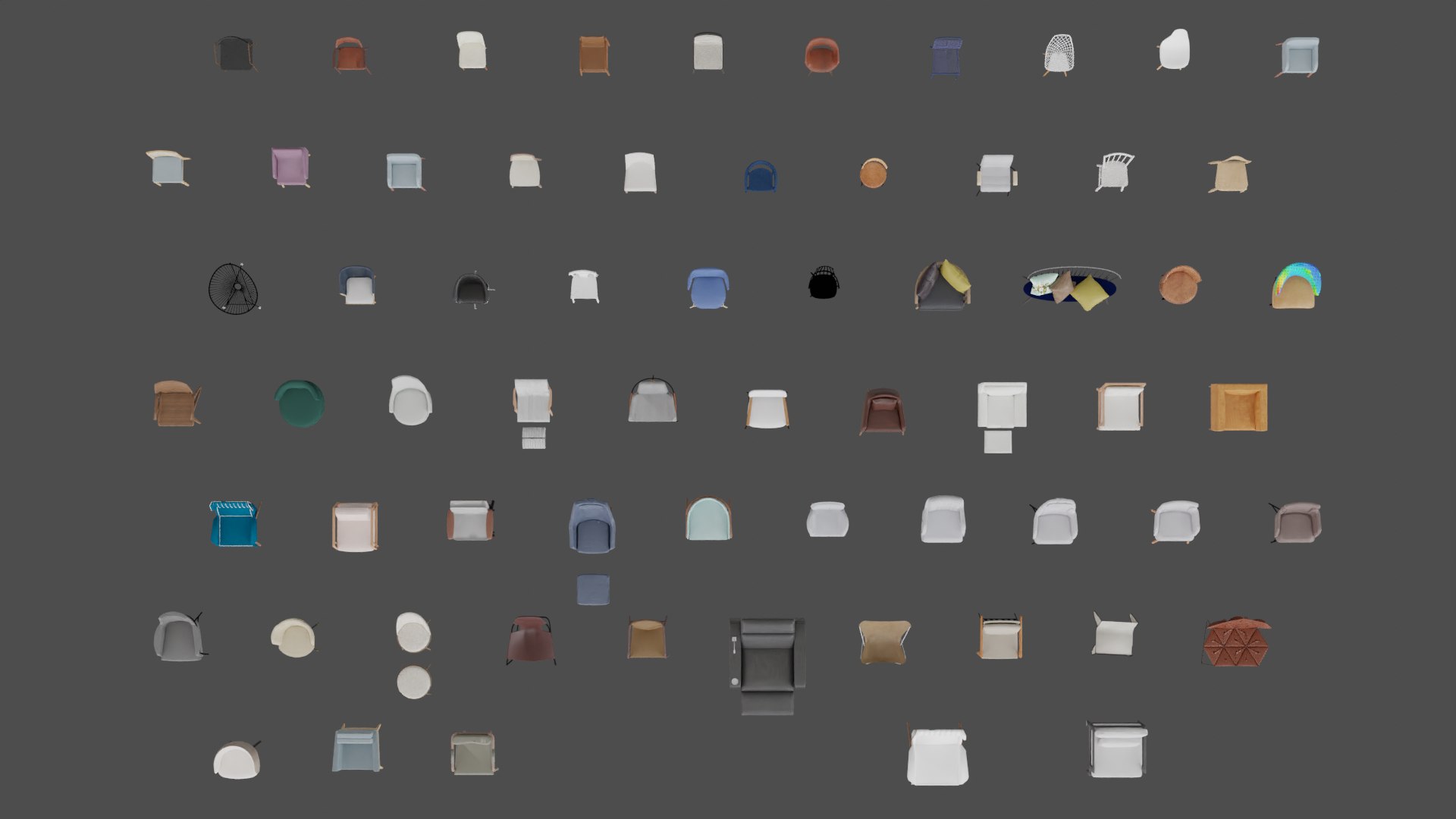 Assets Chairs Model 3D 3D model - TurboSquid 2128444