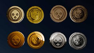 Treasure coins 3D