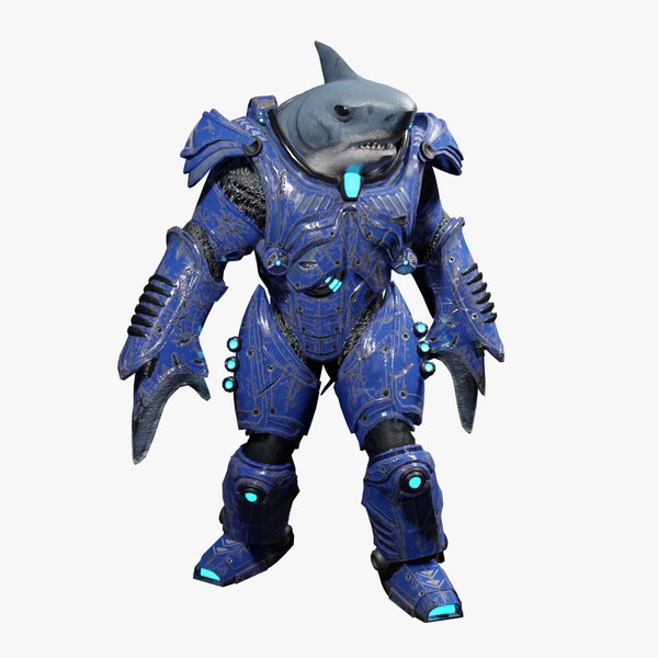 3D Shark Warrior model