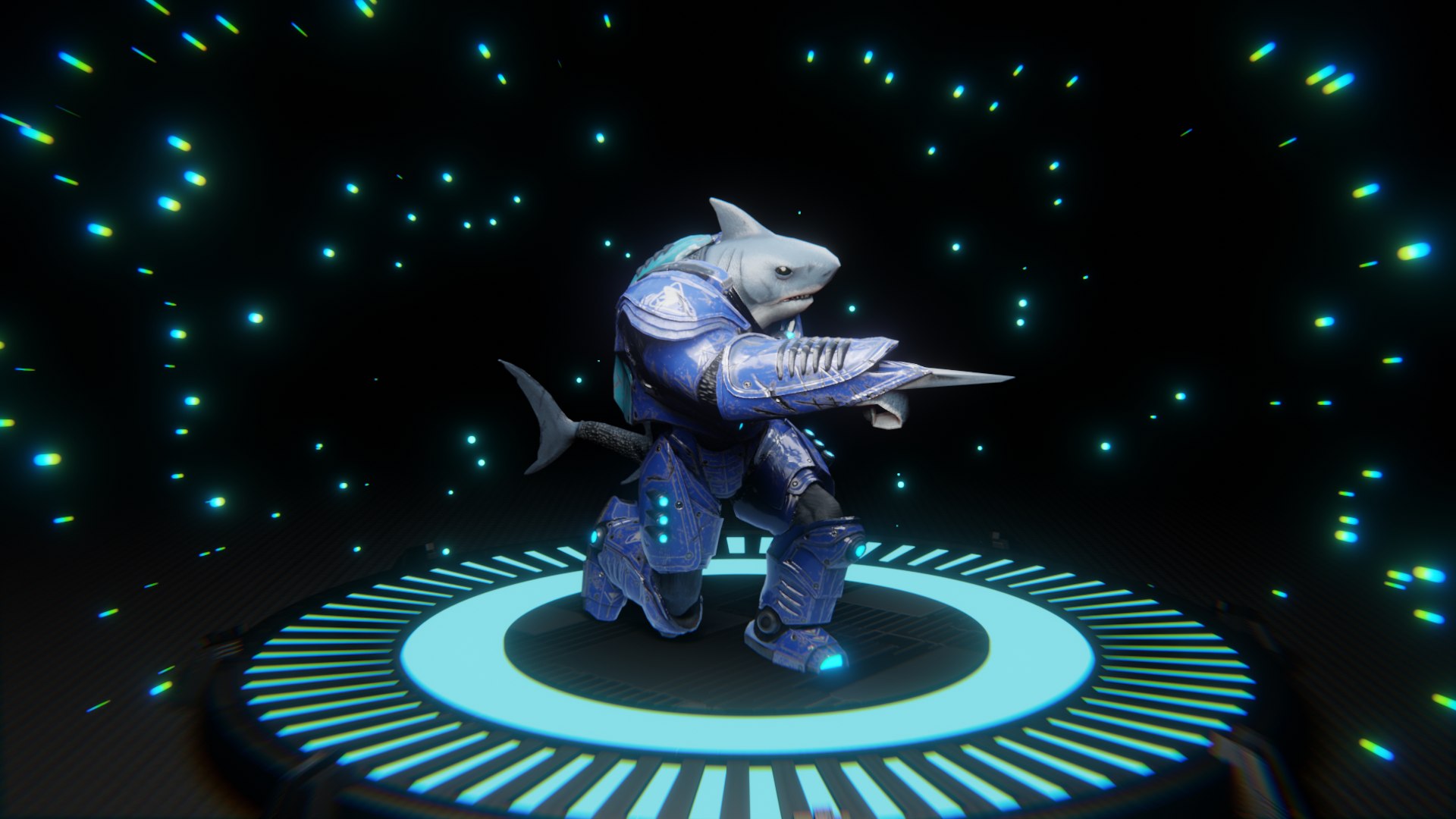 3D Shark Warrior Model - TurboSquid 1997583