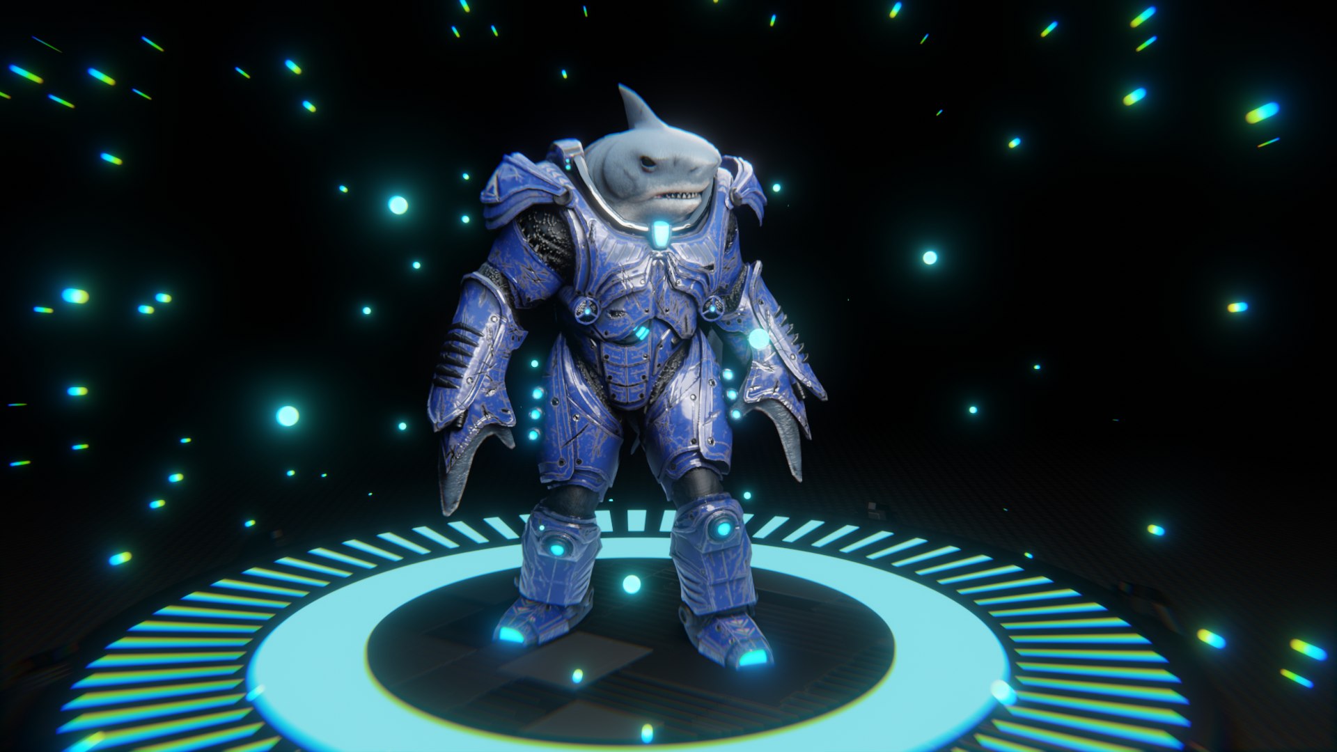 3D Shark Warrior model https://p.turbosquid.com/ts-thumb/Iq/6MKgzo/hp/shark_idle/png/1670331775/1920x1080/fit_q87/e6eb201dca32899a740ca6ea62b878b1f1b26989/shark_idle.jpg
