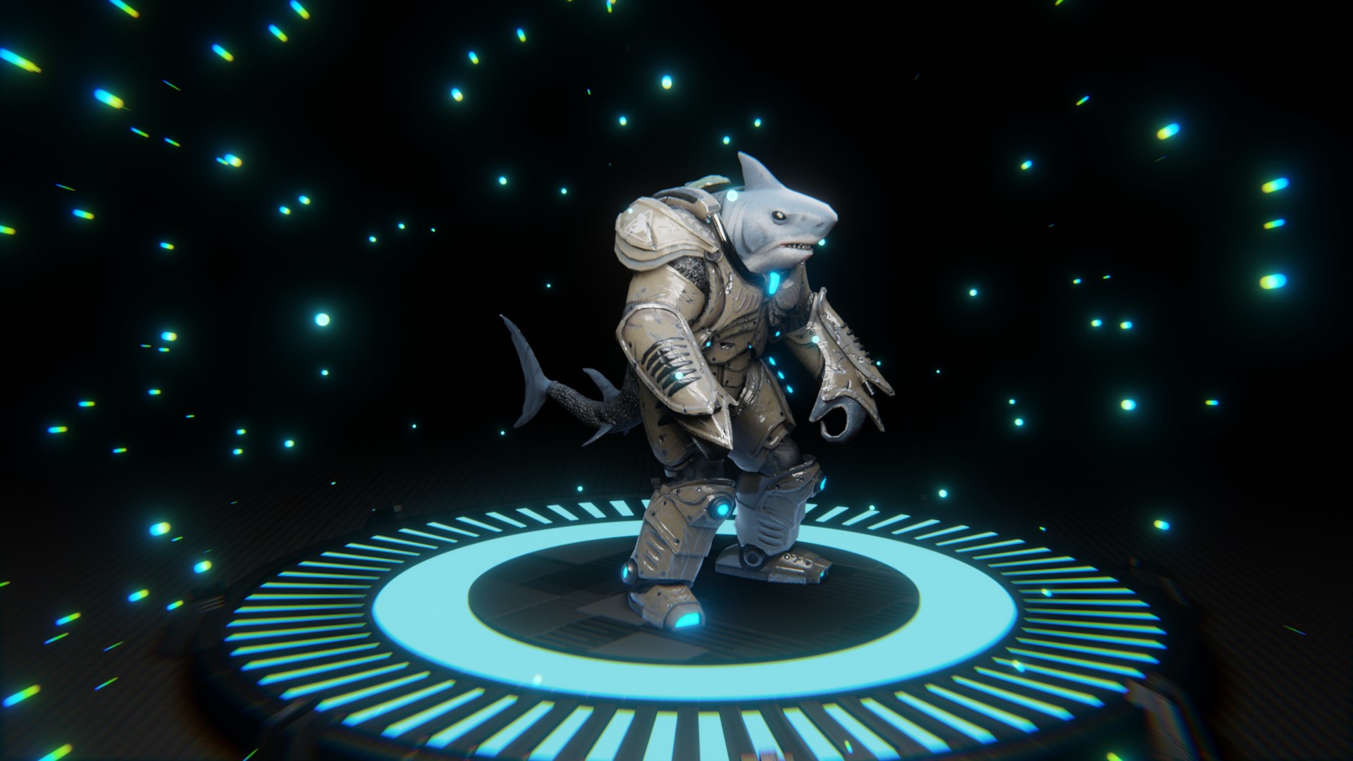 3D Shark Warrior Model - TurboSquid 1997583