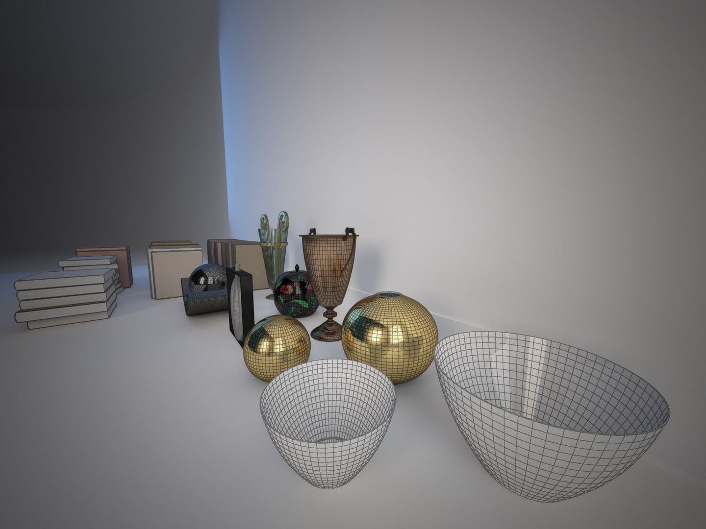 objects decoration 3d max
