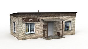 first-aid post building 3D model