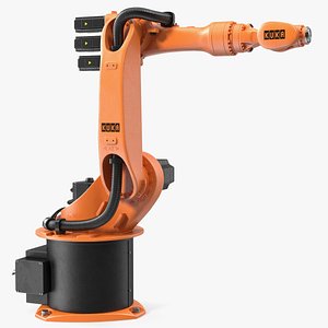 6 axis Robot Arm Kuka KR 16 3 Rigged