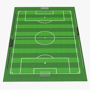 3D model Soccer Pitch