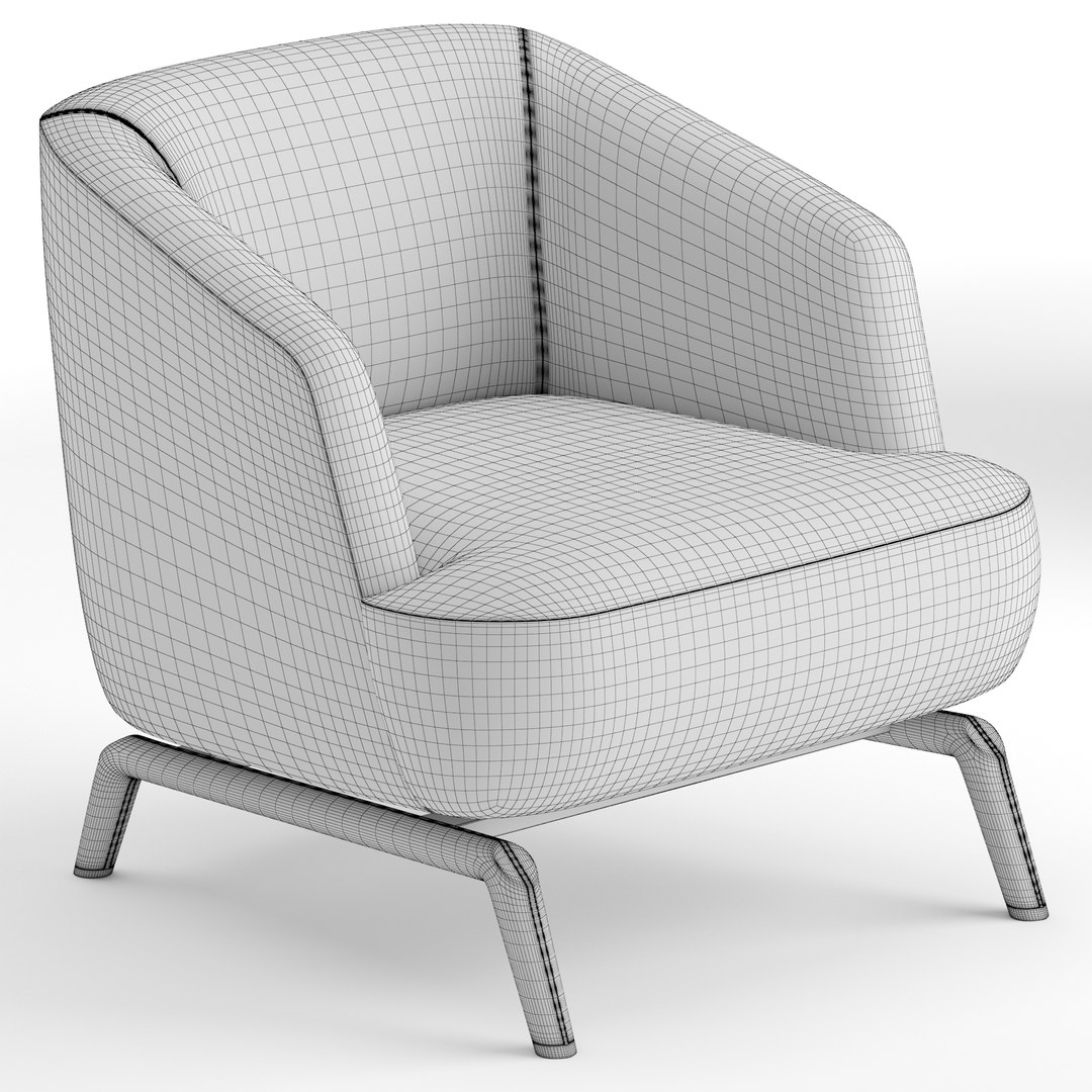 V-ray Armchair 3D Model - TurboSquid 1585883