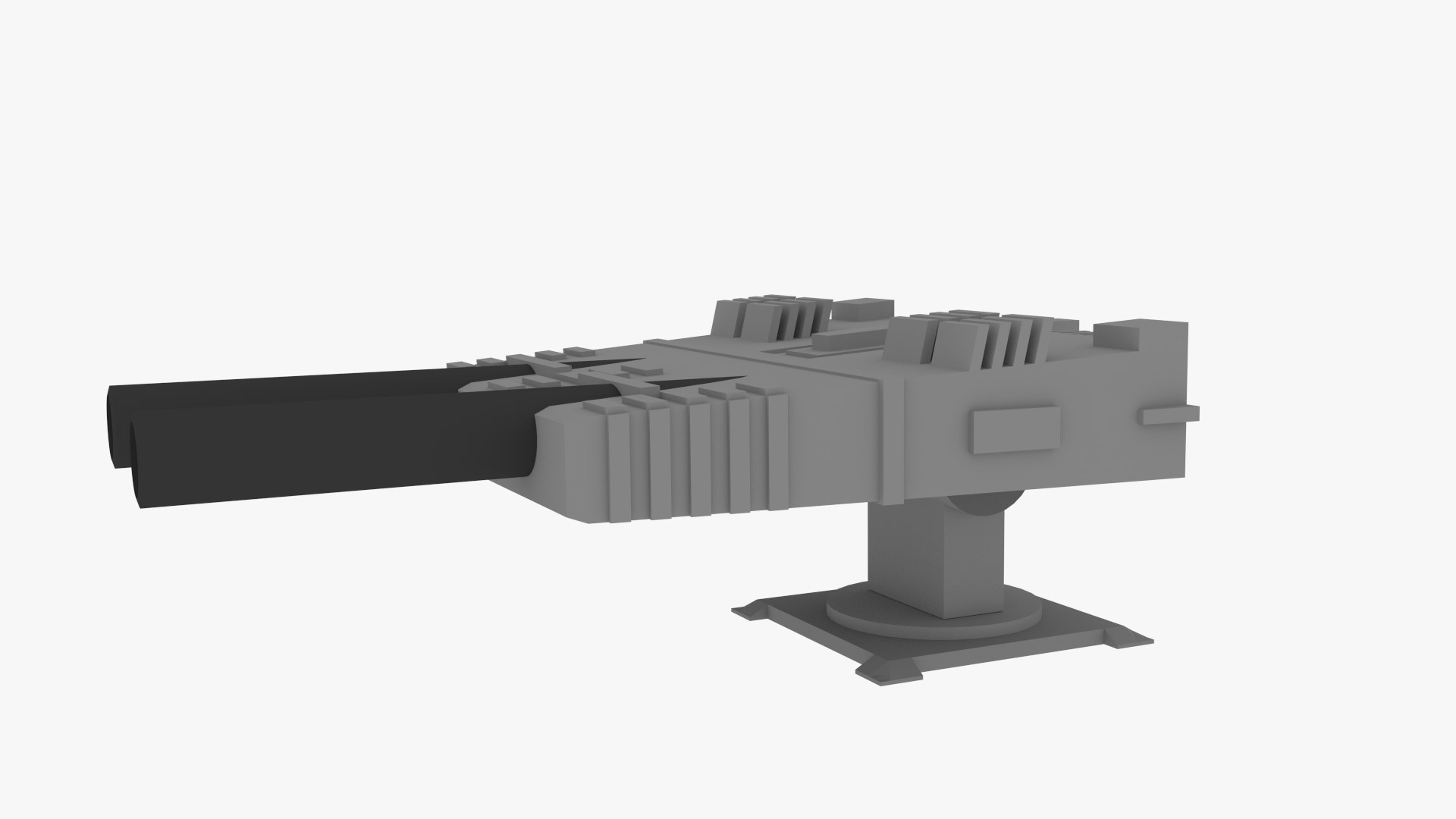 3d Projectile Turret Model