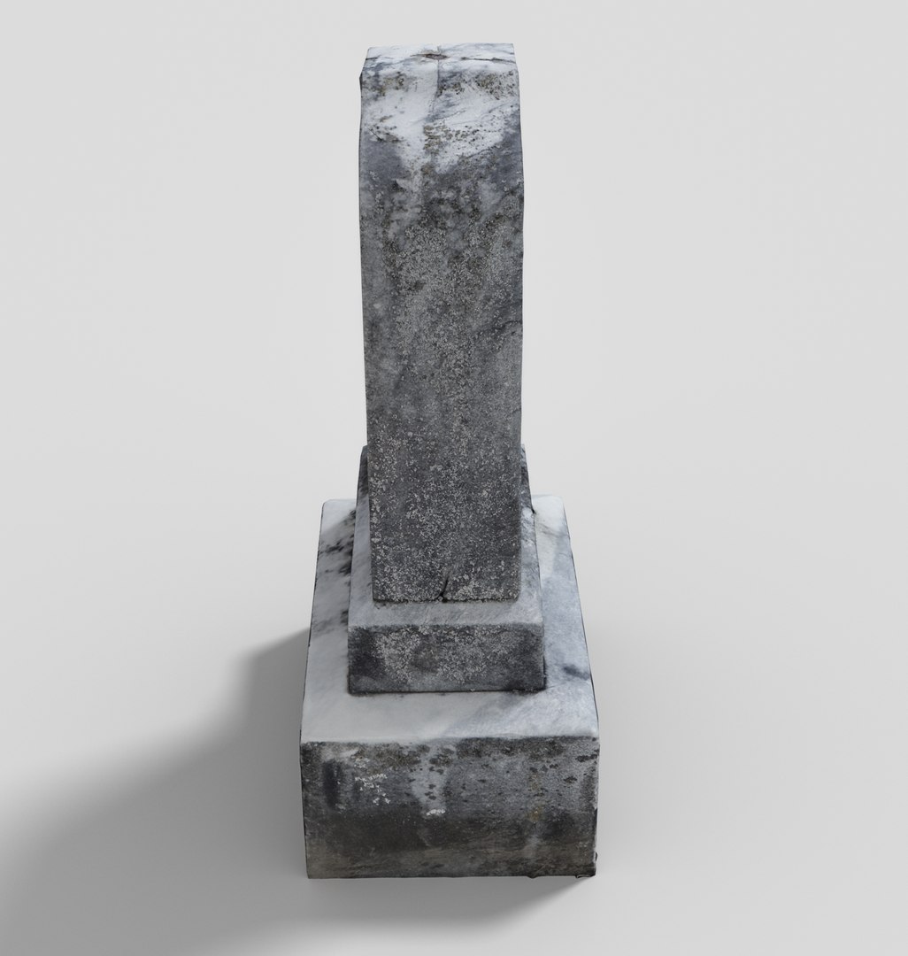3D Simple Headstone - TurboSquid 1392802