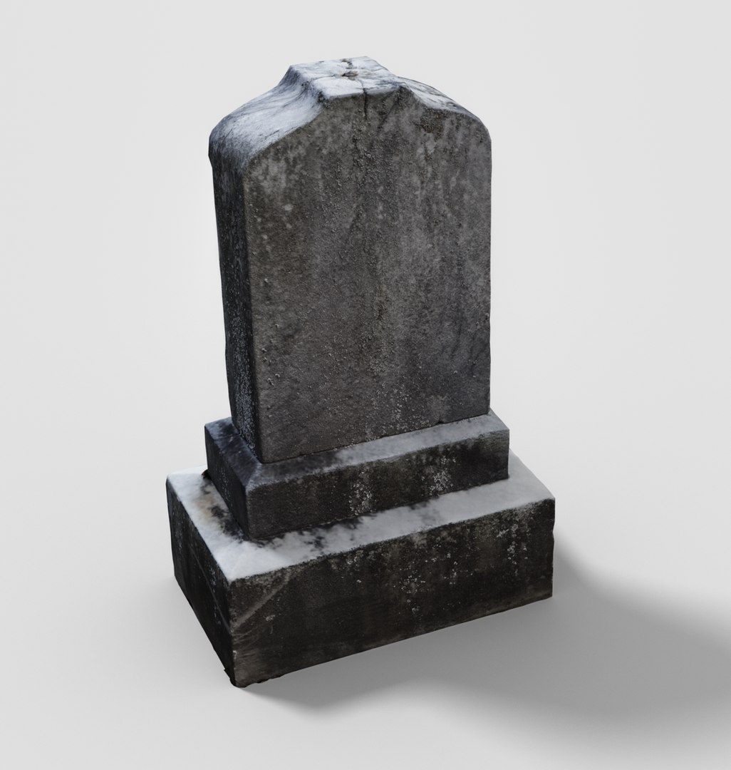 3D Simple Headstone - TurboSquid 1392802