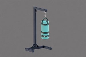 3D Punch bag and stand