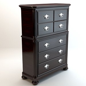 Zebrano commode