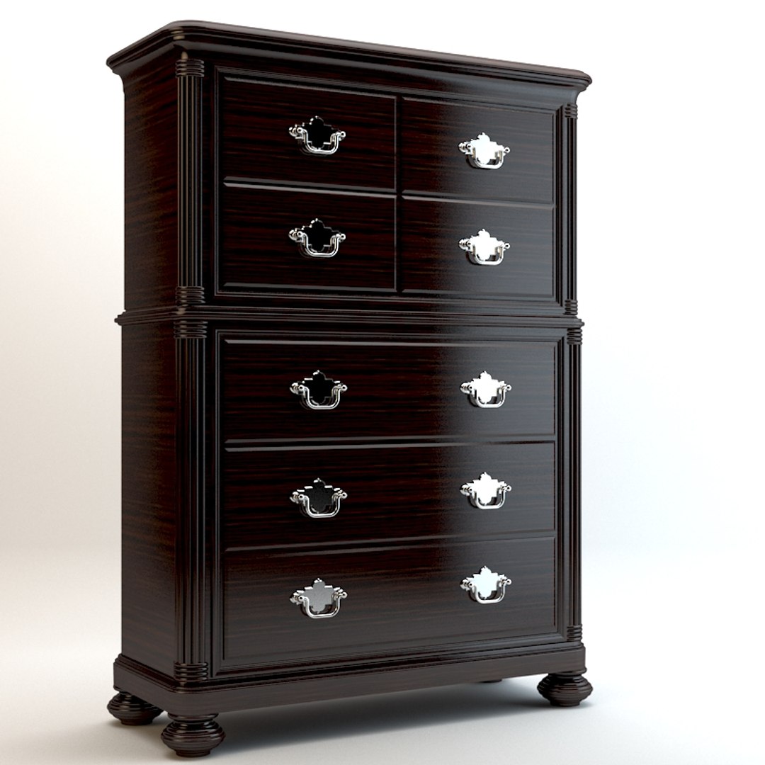 3d Model Zebrano Commode