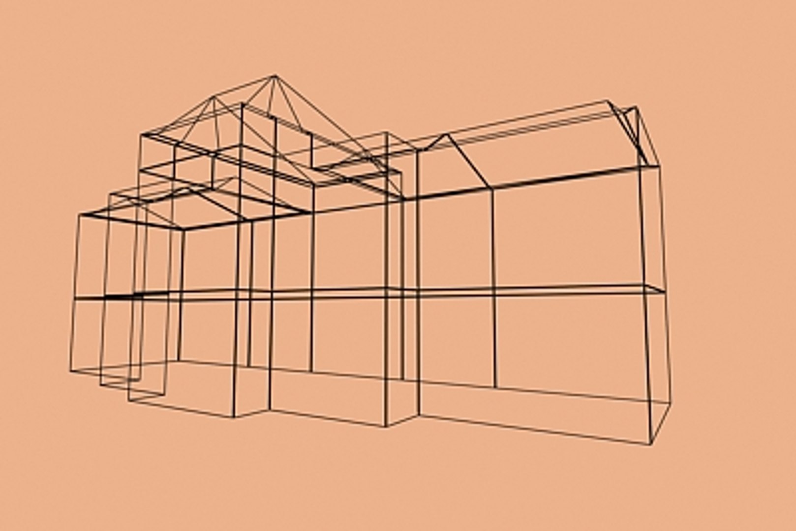 3d Ancient Building Model