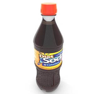 3D soda bottle