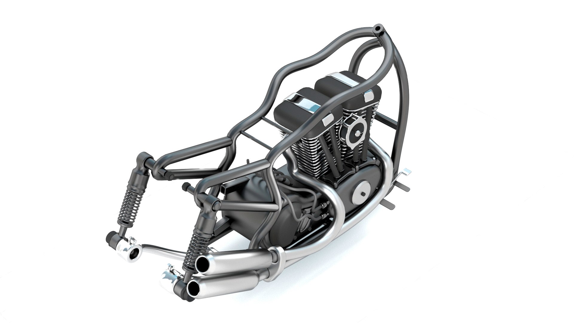 Motorcycle Base 4 3D - TurboSquid 2364822
