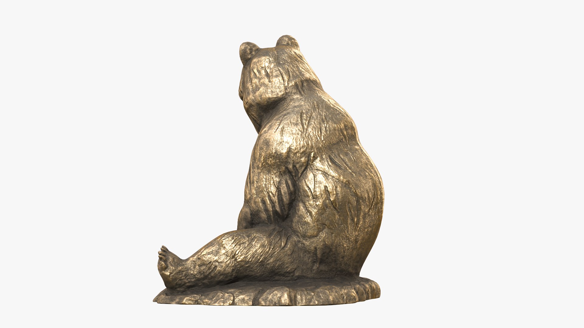 3D Bear Sculpture model - TurboSquid 1926041