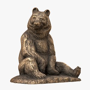 3D Bear Sculpture model