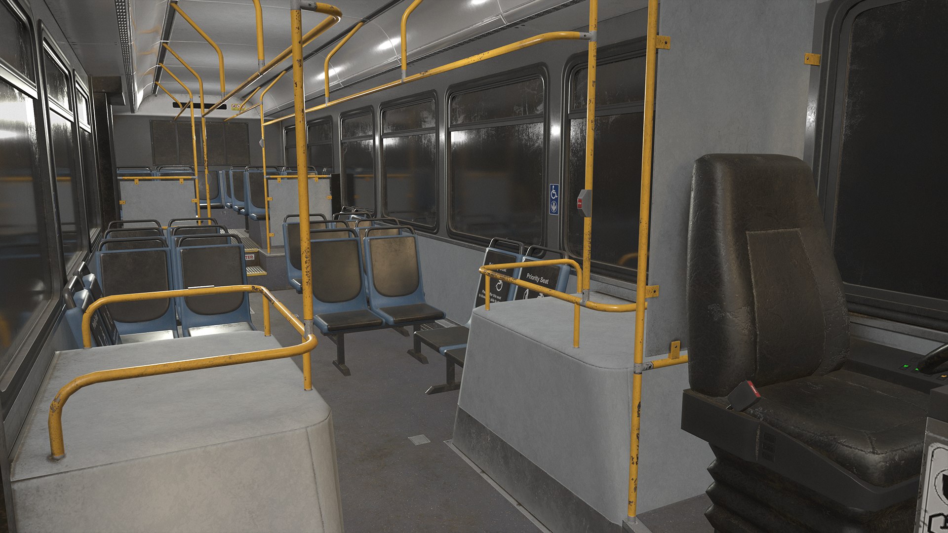 3D City Bus V3 - Low Poly - TurboSquid 2134701
