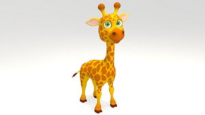 3D giraffe cartoon