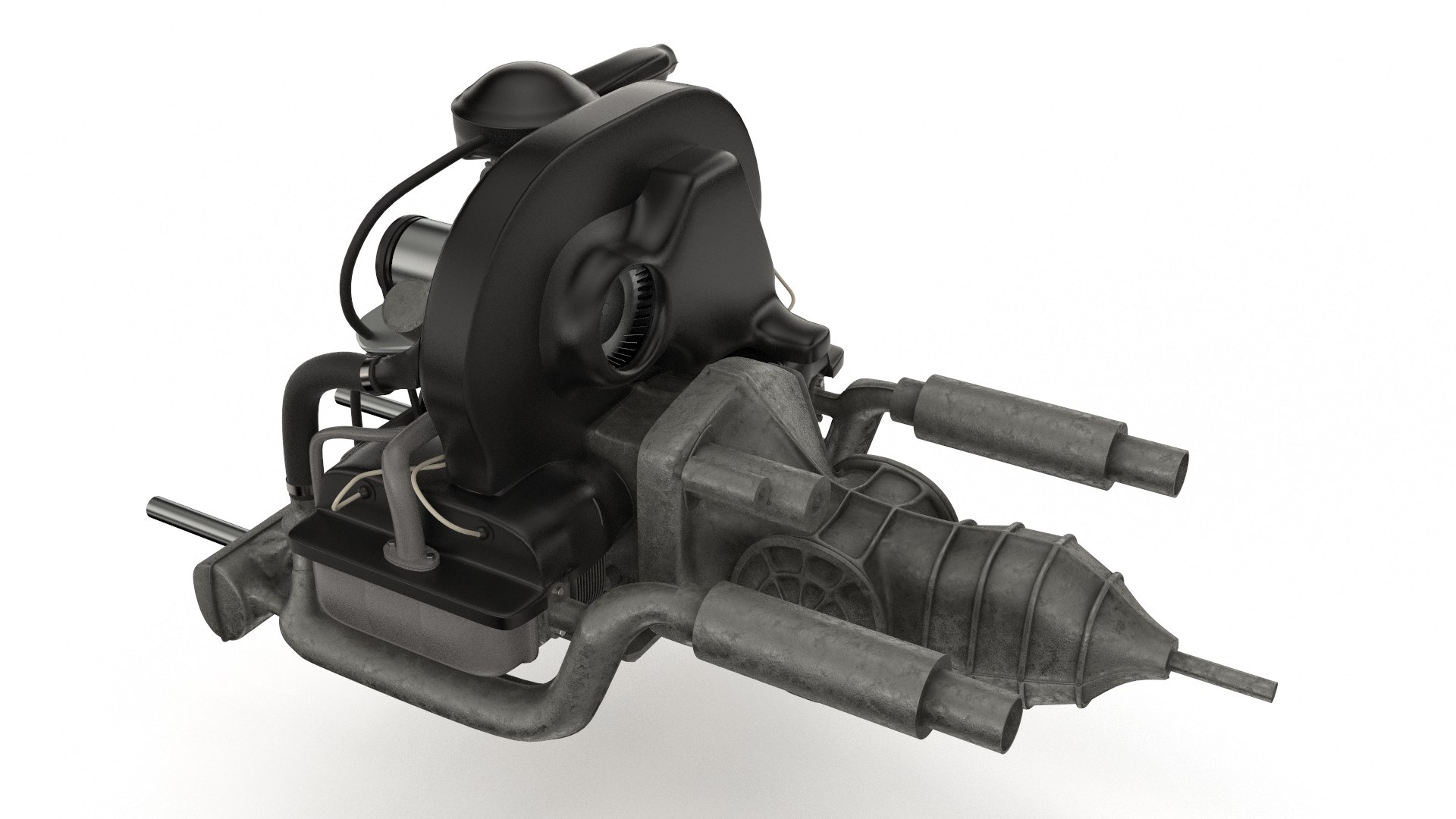 CLASSIC Volkswagen ENGINE, 3D CAD Model Library