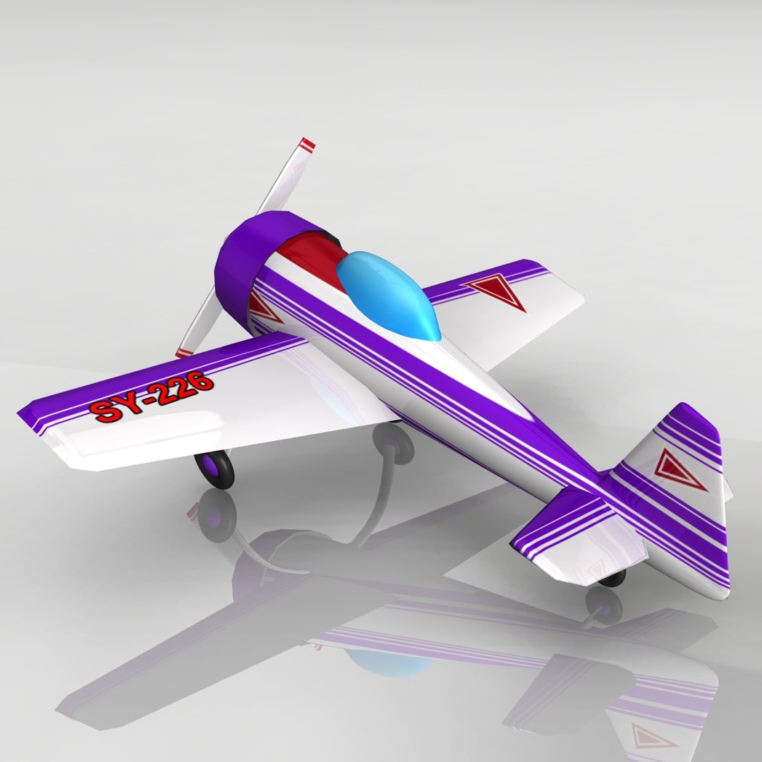 small toy plane 3d max