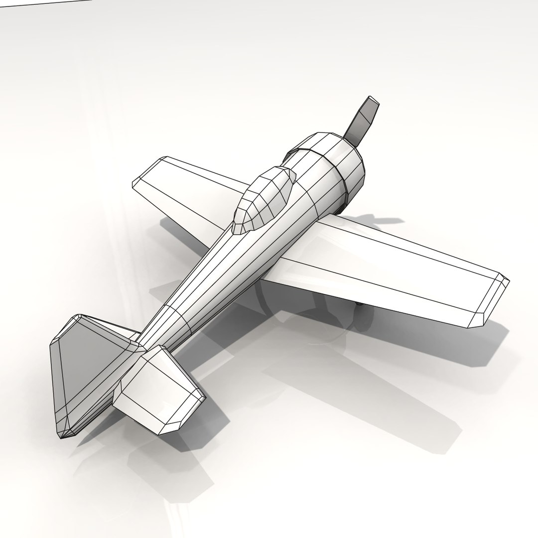 small toy plane 3d max
